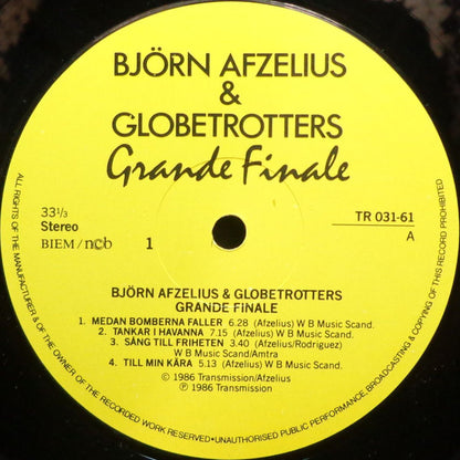 Björn Afzelius & Globetrotters : Grande Finale (2xLP, Album)