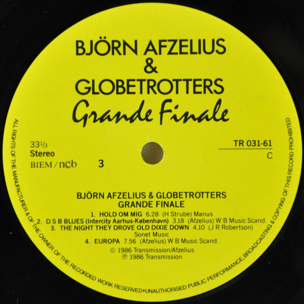 Björn Afzelius & Globetrotters : Grande Finale (2xLP, Album)