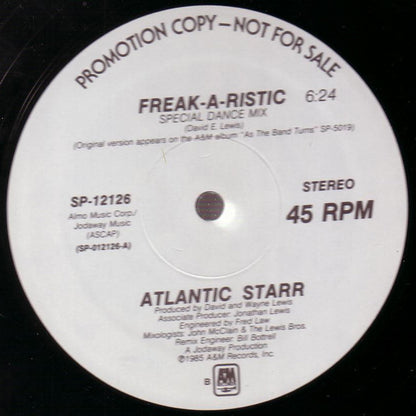 Atlantic Starr : Freak-A-Ristic (12", Promo)