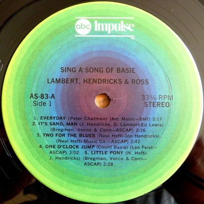 Lambert, Hendricks & Ross : Sing A Song Of Basie (LP, Album, RE, Gat)