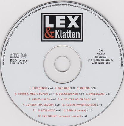 Lex & Klatten : Lex & Klatten (CD, Album, RE)