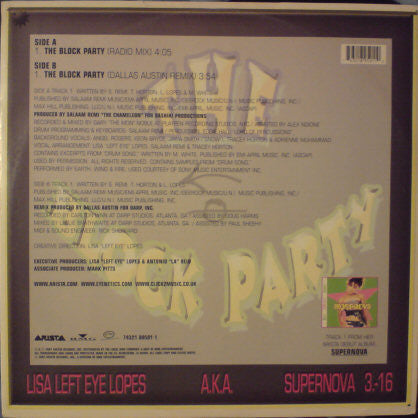 Lisa "Left Eye" Lopes : The Block Party (12")