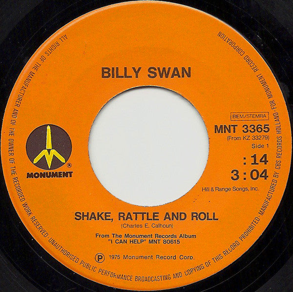 Billy Swan : Shake, Rattle And Roll (7", Single)