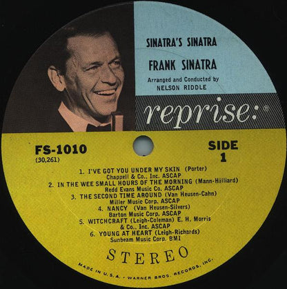 Frank Sinatra : Sinatra's Sinatra (A Collection Of Frank's Favorites) (LP, Album, RE)