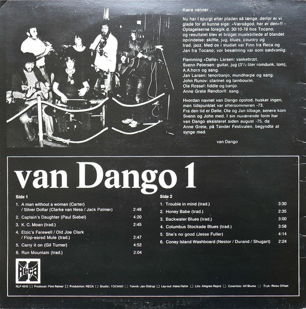 Van Dango : Van Dango 1 (LP, Album)