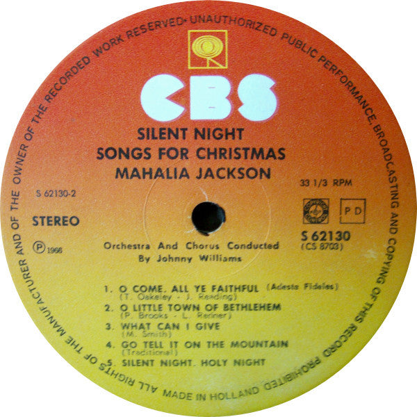 Mahalia Jackson : Stille Nacht - Mahalia Jackson Singt Weihnachtslieder (LP, Album, RE)