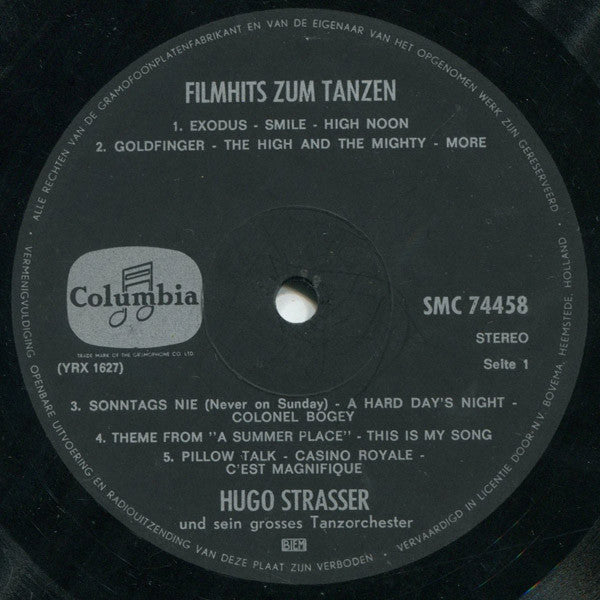 Hugo Strasser Und Sein Tanzorchester : Filmhits Zum Tanzen - Stereo-Dancing (LP, Album)