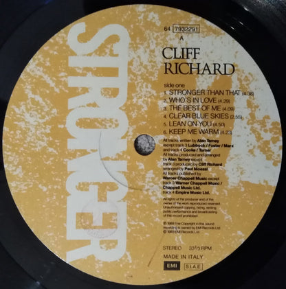 Cliff Richard : Stronger (LP, Album)