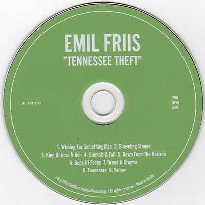 Emil Friis : Tennessee Theft (CD, Album)