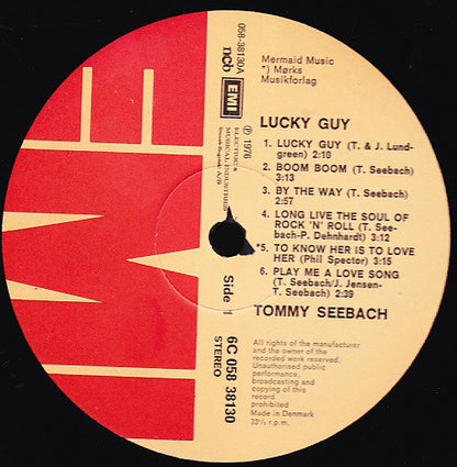 Tommy Seebach : Lucky Guy (LP, Album)