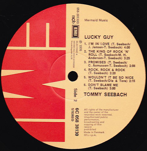 Tommy Seebach : Lucky Guy (LP, Album)