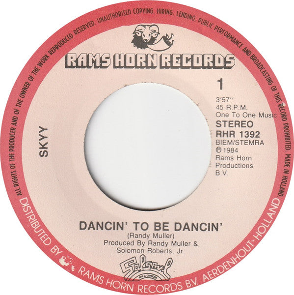 Skyy : Dancin' To Be Dancin' (7")