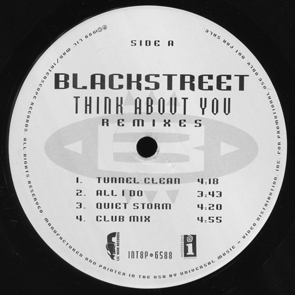 Blackstreet : Think About You (Remixes) (12", Promo)