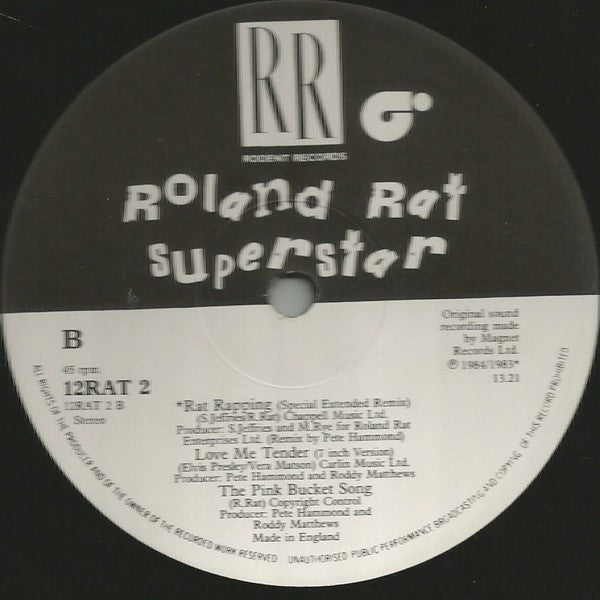 Roland Rat Superstar : Love Me Tender (12", Single)