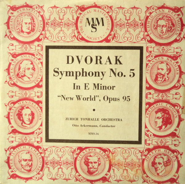 Antonín Dvořák — Tonhalle-Orchester Zürich, Otto Ackermann : Symphony No. 5 In E Minor "New World", Opus 95 (10", Mono)