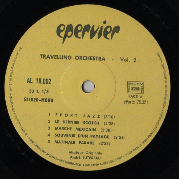 Lucien Lavoute Et Son Orchestre : Travelling Orchestra (Volume 2) (LP)