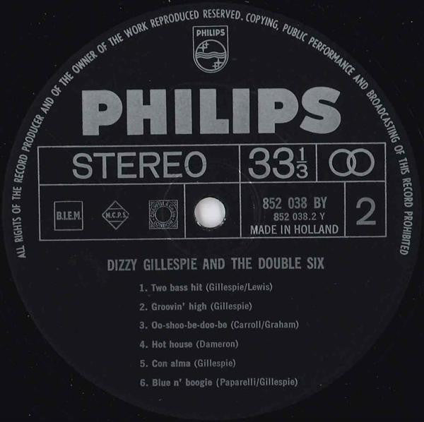 Dizzy Gillespie + Les Double Six : Dizzy Gillespie + The Double Six Of Paris (LP, Album)