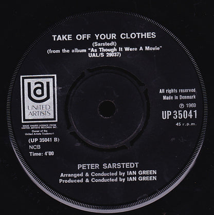 Peter Sarstedt : As Though It Were A Movie (7", Single)