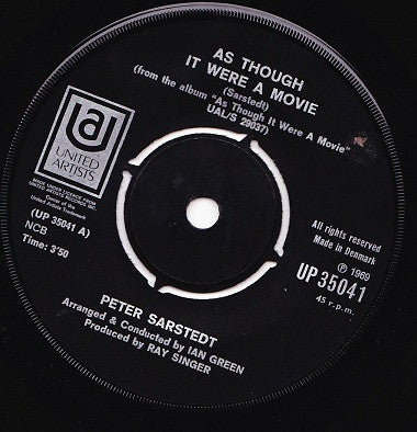 Peter Sarstedt : As Though It Were A Movie (7", Single)