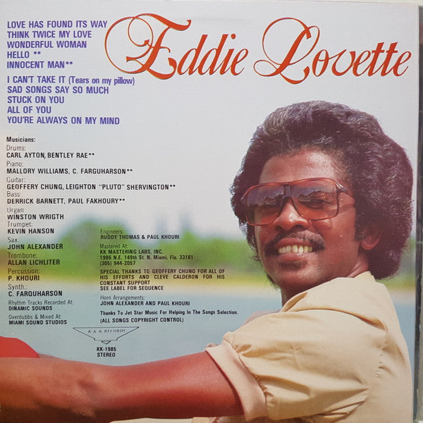 Eddie Lovette : All For You (LP, Album, Pin)