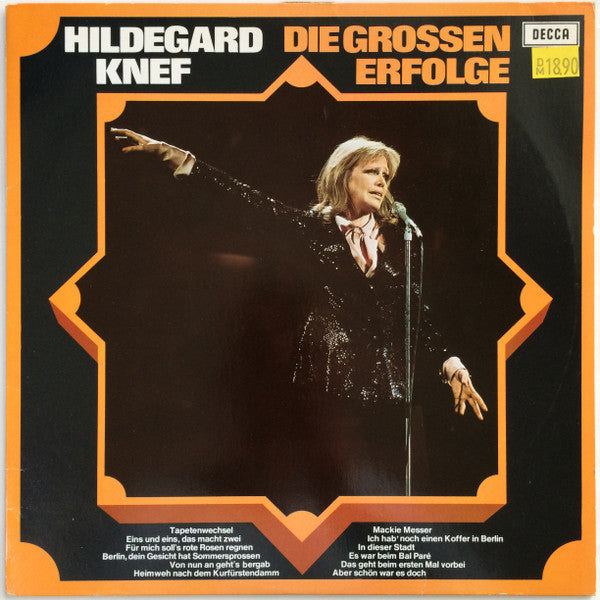 Hildegard Knef : Die Grossen Erfolge (LP, Comp)