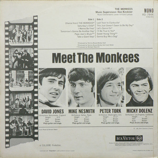 The Monkees : The Monkees (LP, Album, Mono)