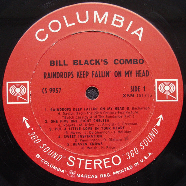 Bill Black's Combo : Raindrops Keep Fallin' On My Head (LP, Album)