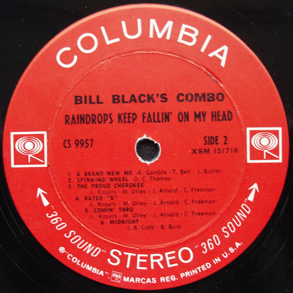 Bill Black's Combo : Raindrops Keep Fallin' On My Head (LP, Album)