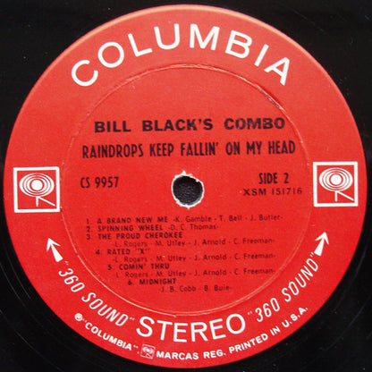 Bill Black's Combo : Raindrops Keep Fallin' On My Head (LP, Album)