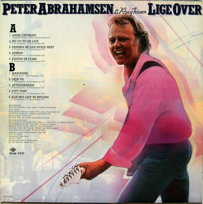 Peter Abrahamsen & Roxy Trioen : Lige Over (LP, Album)