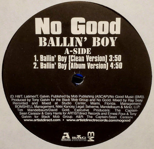 No Good But So Good : Ballin’ Boy (12", Single, Promo)