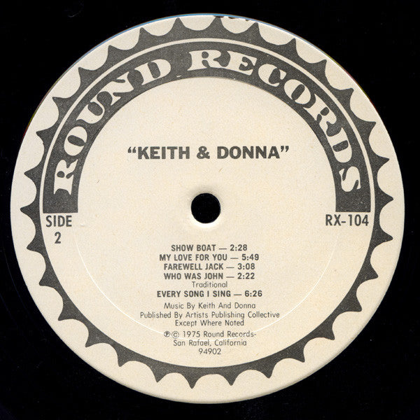 Keith Godchaux & Donna Godchaux : Keith & Donna (LP, Album)