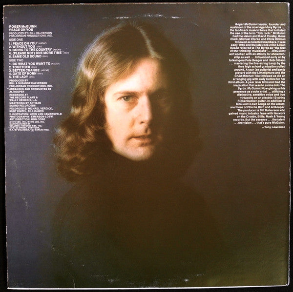 Roger McGuinn : Peace On You (LP, Album)