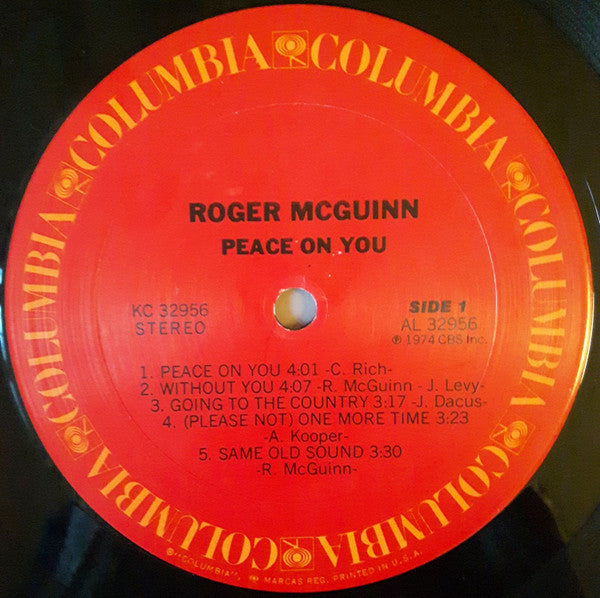 Roger McGuinn : Peace On You (LP, Album)