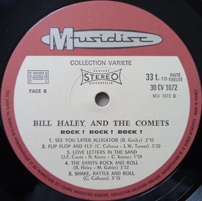 Bill Haley And His Comets : Rock! Rock! Rock! (LP, Comp)