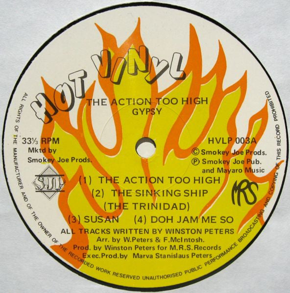 Gypsy : The Action Too High (LP, Album)