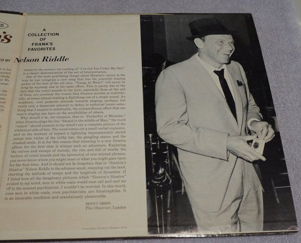 Frank Sinatra : Sinatra's Sinatra (LP, Album, Mono, Gat)