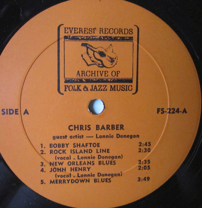 Chris Barber With Guest Artist Lonnie Donegan : Chris Barber With Guest Artist Lonnie Donegan (LP, Comp, RM)