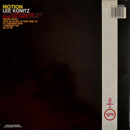 Lee Konitz : Motion (LP, Album, RE, Gat)