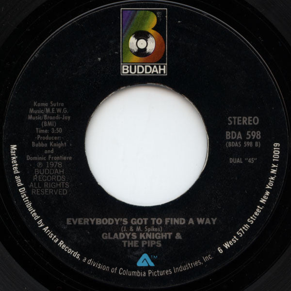 Gladys Knight And The Pips : It's A Better Than Good Time (7", Single, Styrene, Ter)