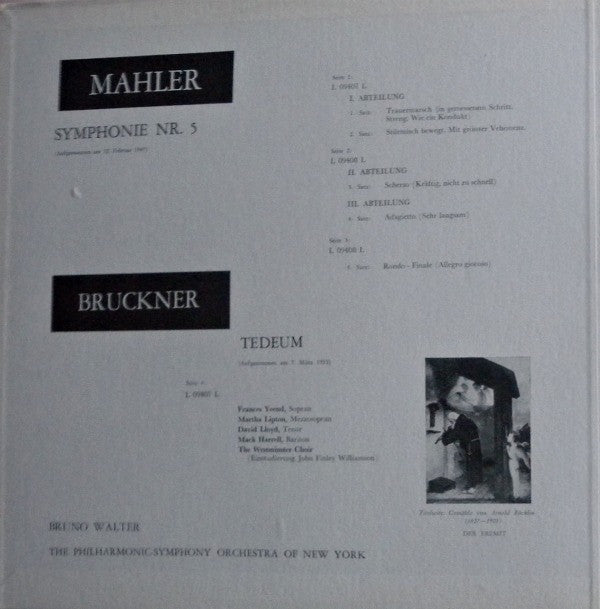 Gustav Mahler / Anton Bruckner - Bruno Walter, The New York Philharmonic Orchestra : Symphonie Nr. 5 / TeDeum (2xLP)