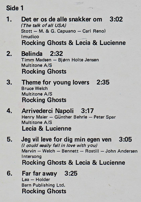 Rocking Ghosts, Lecia & Lucienne : Topmøde (LP)