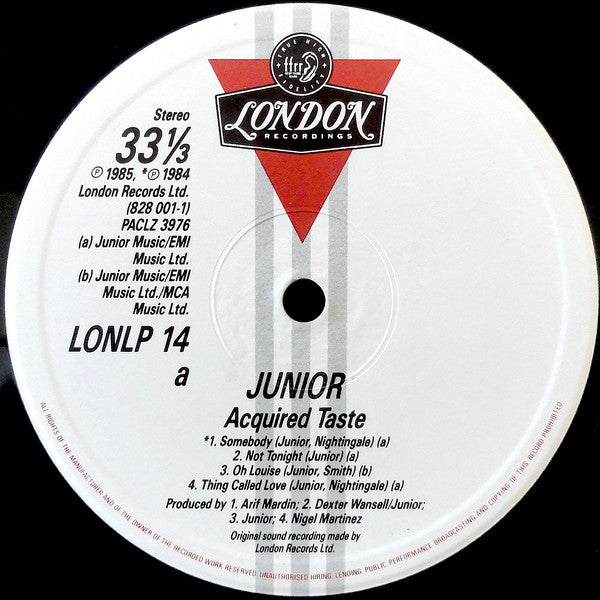 Junior (2) : Acquired Taste (LP, Album)