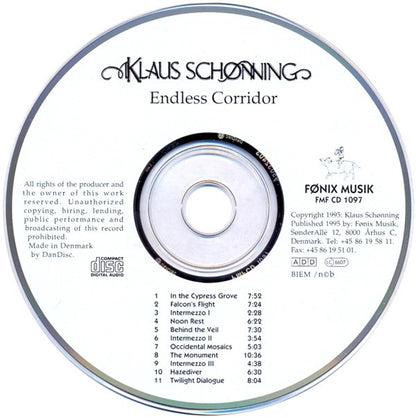 Klaus Schønning : Endless Corridor (CD, Album)