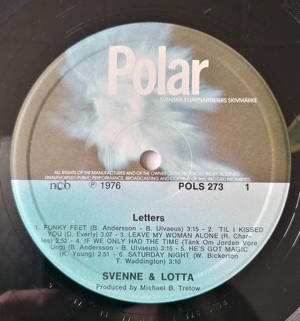 Svenne & Lotta : Letters (LP, Album, Mono)