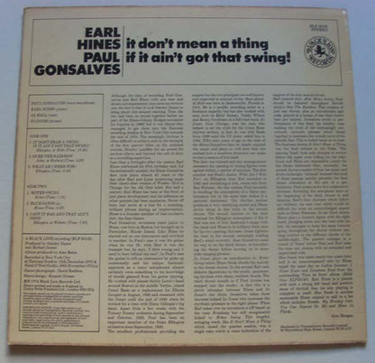 Earl Hines & Paul Gonsalves : It Don't Mean A Thing If It Ain't Got That Swing! (LP, Album)