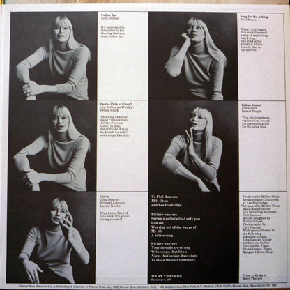 Mary Travers : Mary (LP, Album, Pit)