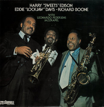 Harry Edison, Eddie "Lockjaw" Davis · Richard Boone, Leonardo Pedersens Jazzkapel : Harry "Sweets" Edison, Eddie "Lockjaw" Davis & Richard Boone with Leonardo Pedersens's Jazzkapel (LP, Ste)