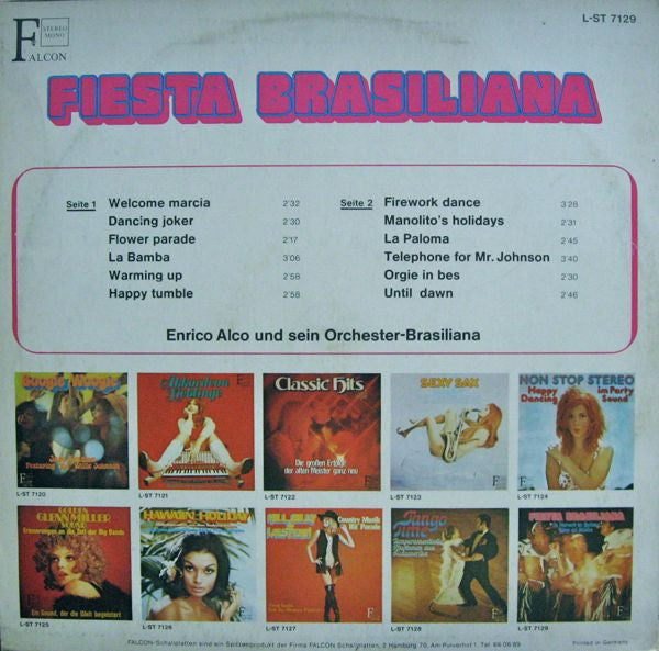 Enrico Alco Und Sein Orchester Brasiliana : Fiesta Brasiliana (LP)