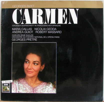 Georges Bizet – Maria Callas, Nicolai Gedda, Andréa Guiot, Robert Massard - Les Chœurs René Duclos, Orchestre National De L'Opéra De Paris - Georges Prêtre : Carmen - Grosser Querschnitt In Französischer Sprache (LP)